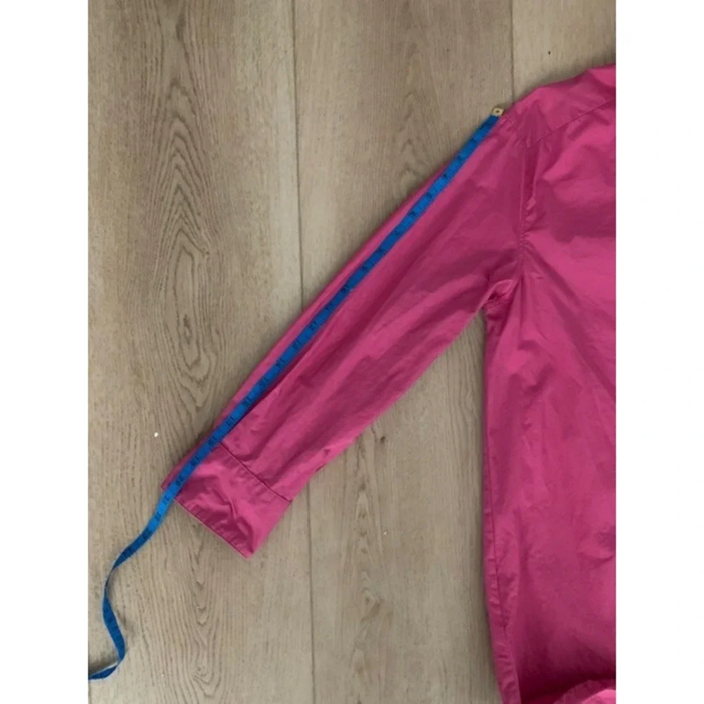 English Factory Hot Pink Cotton Button Down Mini Shirt Dress size Small - Picture 8 of 9